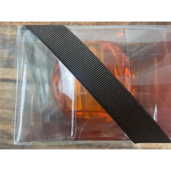 DecoGLOW Pumpkin Glass Tea Light Candle Set With Candles & Decorative Ribbon - Picture 8 of 9